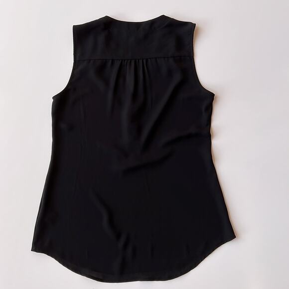 Express Semi Sheer Sleeveless V Neck Black Top Size XS - Picture 5 of 5